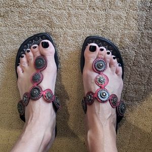 Donald J Pliner wedge sandals